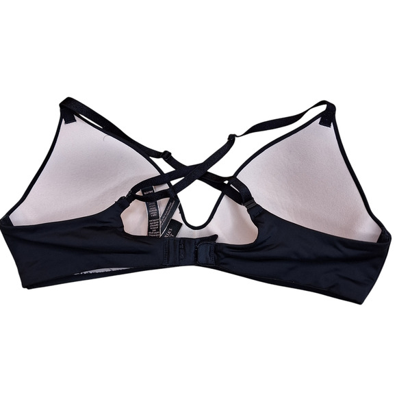 Victoria secret 34C T-shirt lightly lined wireless bra black multiway strap - Picture 2 of 4